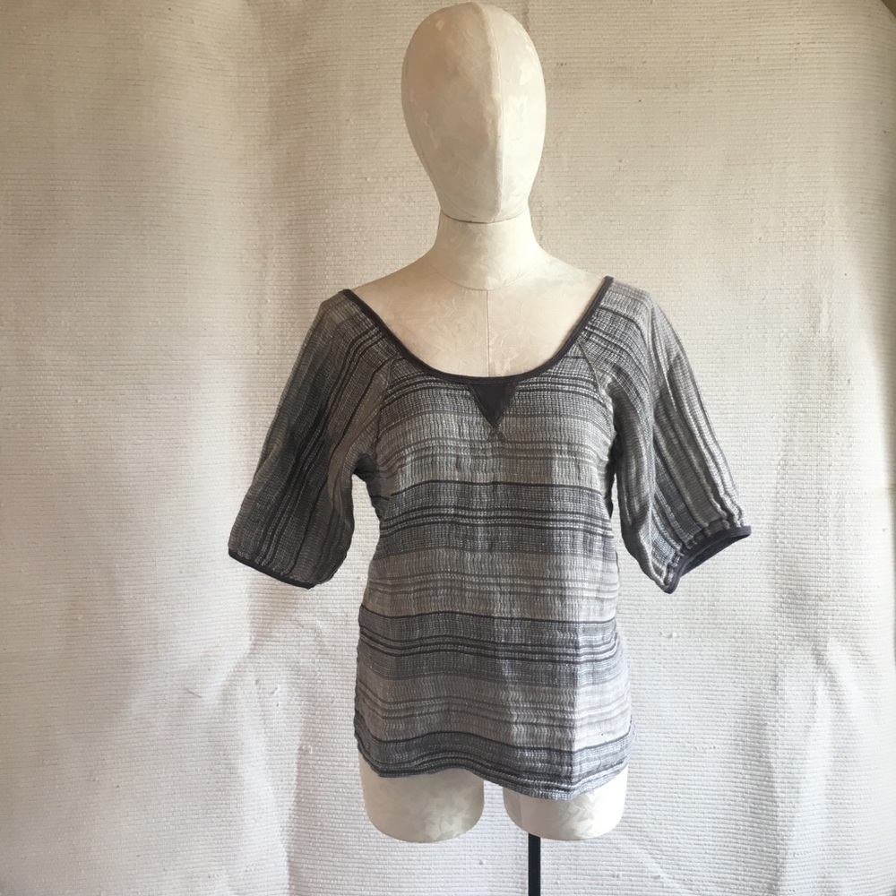 Ace & Jig Reversible Striped 100% Cotton Top - Picture 6 of 8